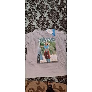 New Shania Twain T-Shirt Ladies Size Large Gray Country Music Band Tee